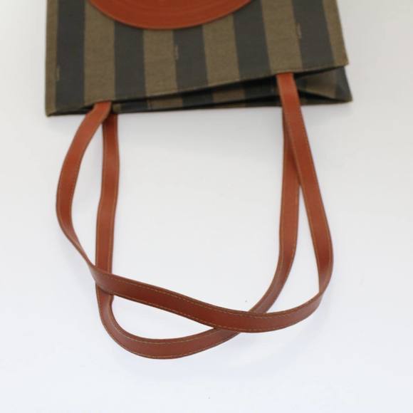 FENDI Pecan Canvas Shoulder Bag Brown Auth ep1432 - Picture 7 of 16